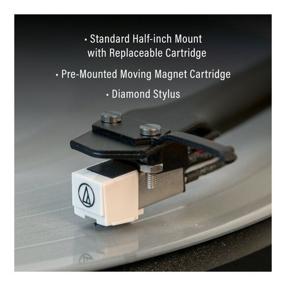 Crosley C62BWA Bluetooth Turntable with Speakers, Anti-Skate Belt Drive, Walnut - Picture 4 of 9